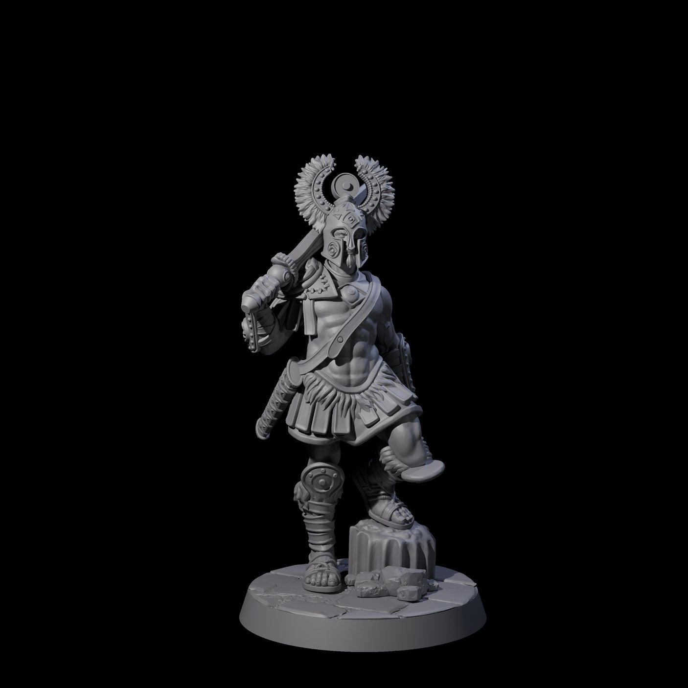 Six Greek Inspired Sword Hoplites Miniature for Dungeons and Dragons, Pathfinder or other TTRPGs