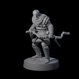 Six Grizzled Archers Miniature for Dungeons and Dragons, Pathfinder or other TTRPGs