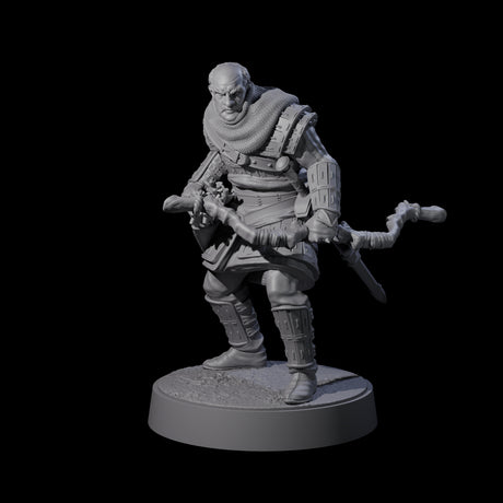 Six Grizzled Archers Miniature for Dungeons and Dragons, Pathfinder or other TTRPGs