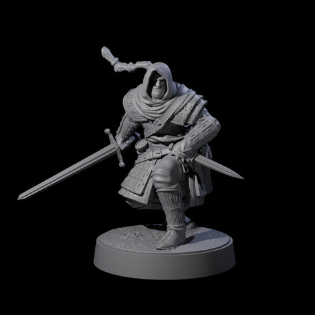 Six Grizzled Archers Miniature for Dungeons and Dragons, Pathfinder or other TTRPGs