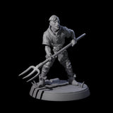 Six Hard Working Villagers Miniature for Dungeons and Dragons, Pathfinder or other TTRPGs