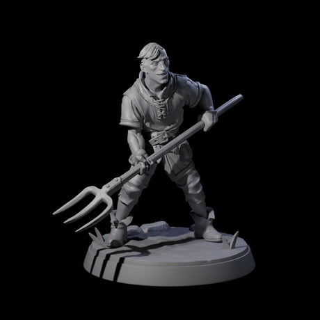 Six Hard Working Villagers Miniature for Dungeons and Dragons, Pathfinder or other TTRPGs