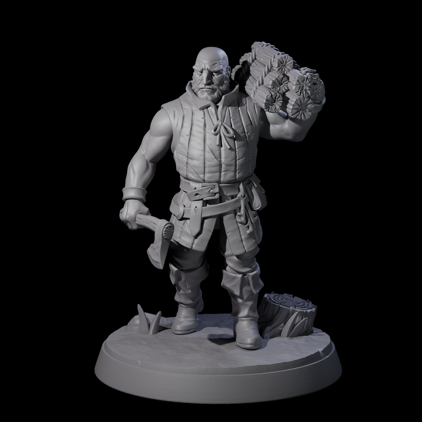 Six Hard Working Villagers Miniature for Dungeons and Dragons, Pathfinder or other TTRPGs