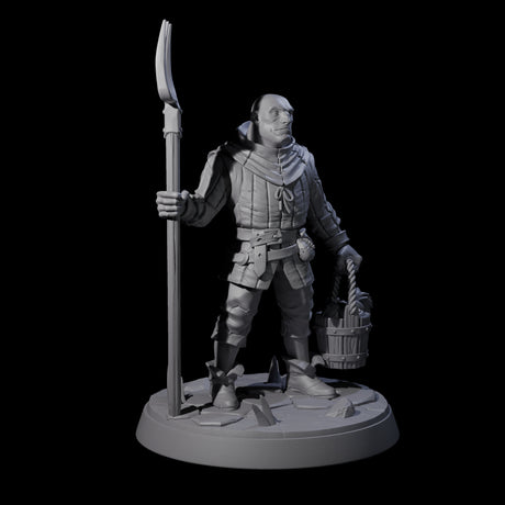 Six Hard Working Villagers Miniature for Dungeons and Dragons, Pathfinder or other TTRPGs