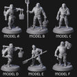 Six Hard Working Villagers Miniature for Dungeons and Dragons, Pathfinder or other TTRPGs