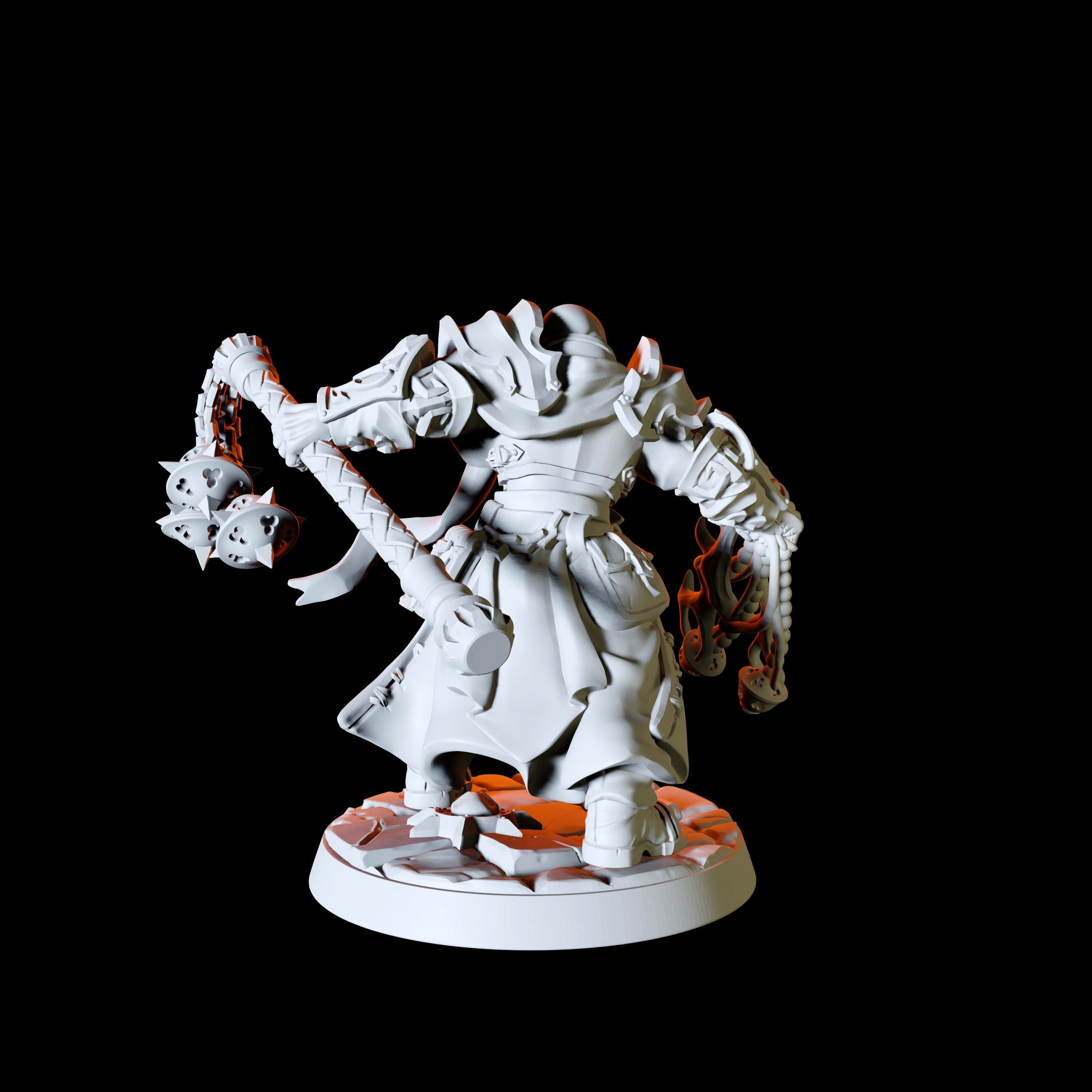 Six Human Paladin Miniatures for Dungeons and Dragons - Myth Forged