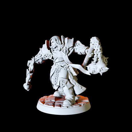 Six Human Paladins - Army Miniature for Dungeons and Dragons, Pathfinder or other TTRPGs
