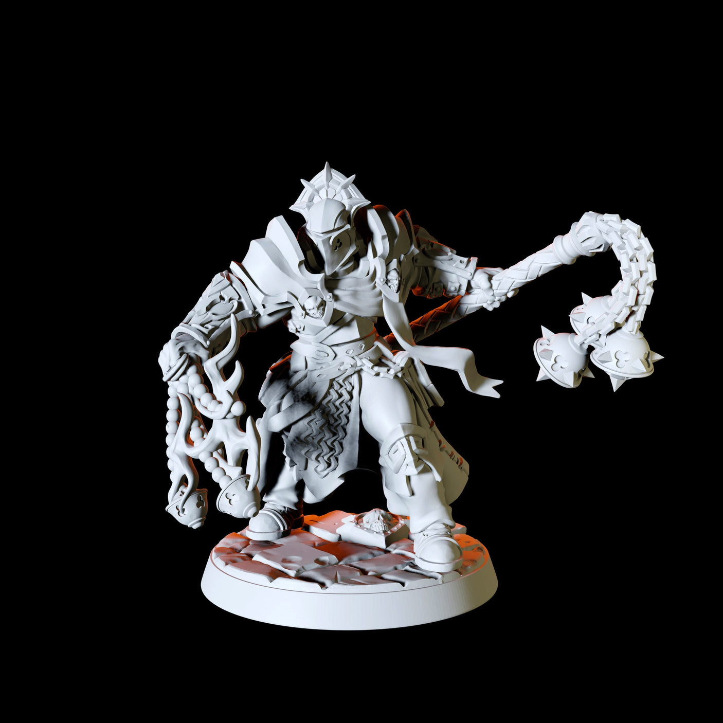 Six Human Paladins - Army Miniature for Dungeons and Dragons, Pathfinder or other TTRPGs