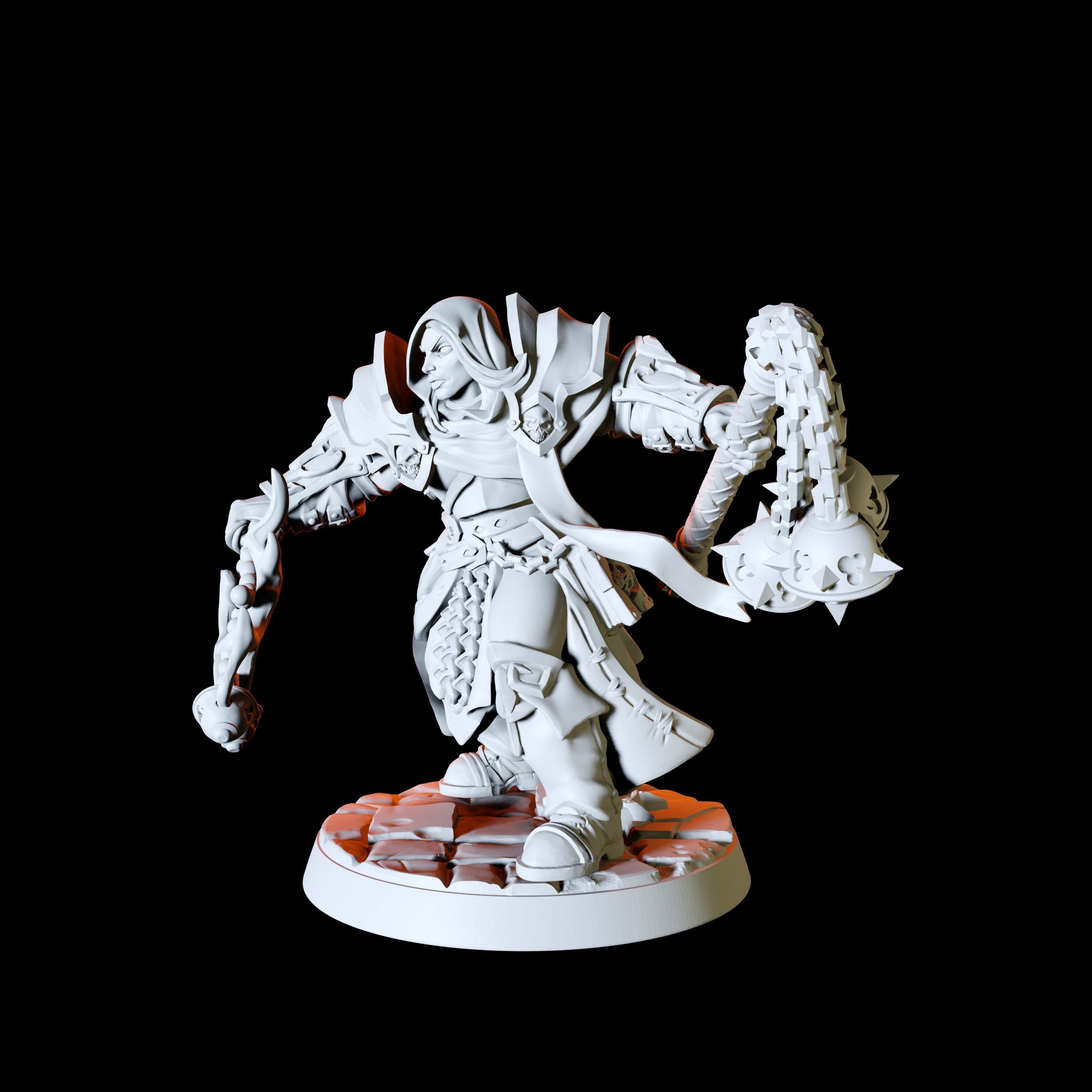 Six Human Paladin Miniatures for Dungeons and Dragons - Myth Forged