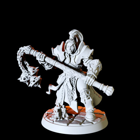 Six Human Paladins - Army Miniature for Dungeons and Dragons, Pathfinder or other TTRPGs
