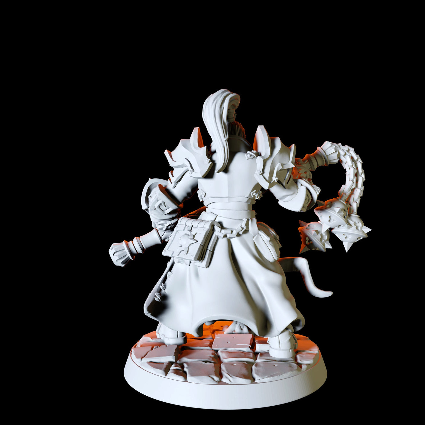 Six Human Paladins - Army Miniature for Dungeons and Dragons, Pathfinder or other TTRPGs