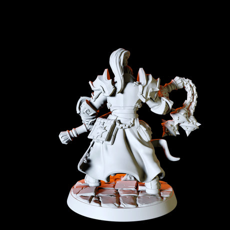 Six Human Paladins - Army Miniature for Dungeons and Dragons, Pathfinder or other TTRPGs