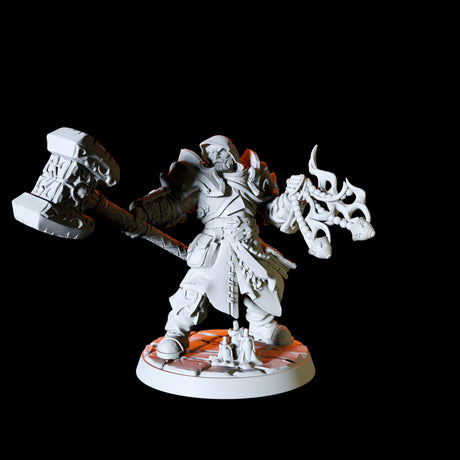 Six Human Paladins - Army Miniature for Dungeons and Dragons, Pathfinder or other TTRPGs