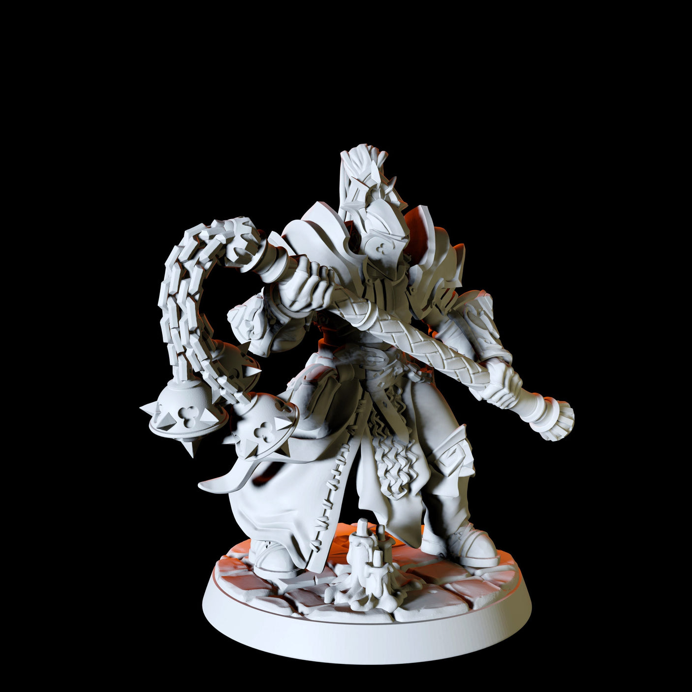 Six Human Paladins - Army Miniature for Dungeons and Dragons, Pathfinder or other TTRPGs