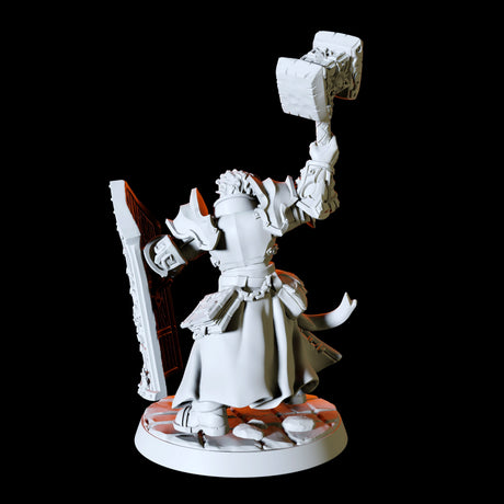 Six Human Paladins - Army Miniature for Dungeons and Dragons, Pathfinder or other TTRPGs