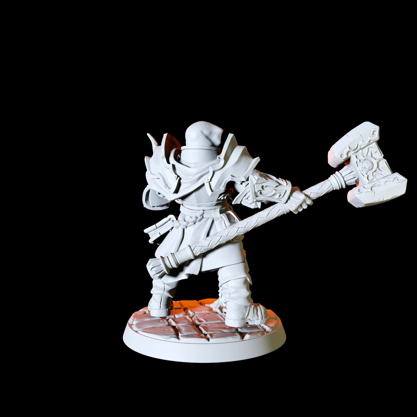 Six Human Paladins - Army Miniature for Dungeons and Dragons, Pathfinder or other TTRPGs