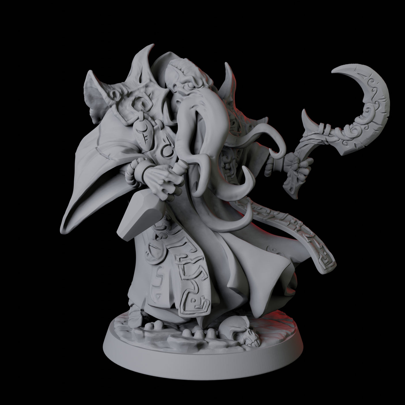Six Ilithid Elders Miniature for Dungeons and Dragons, Pathfinder or other TTRPGs