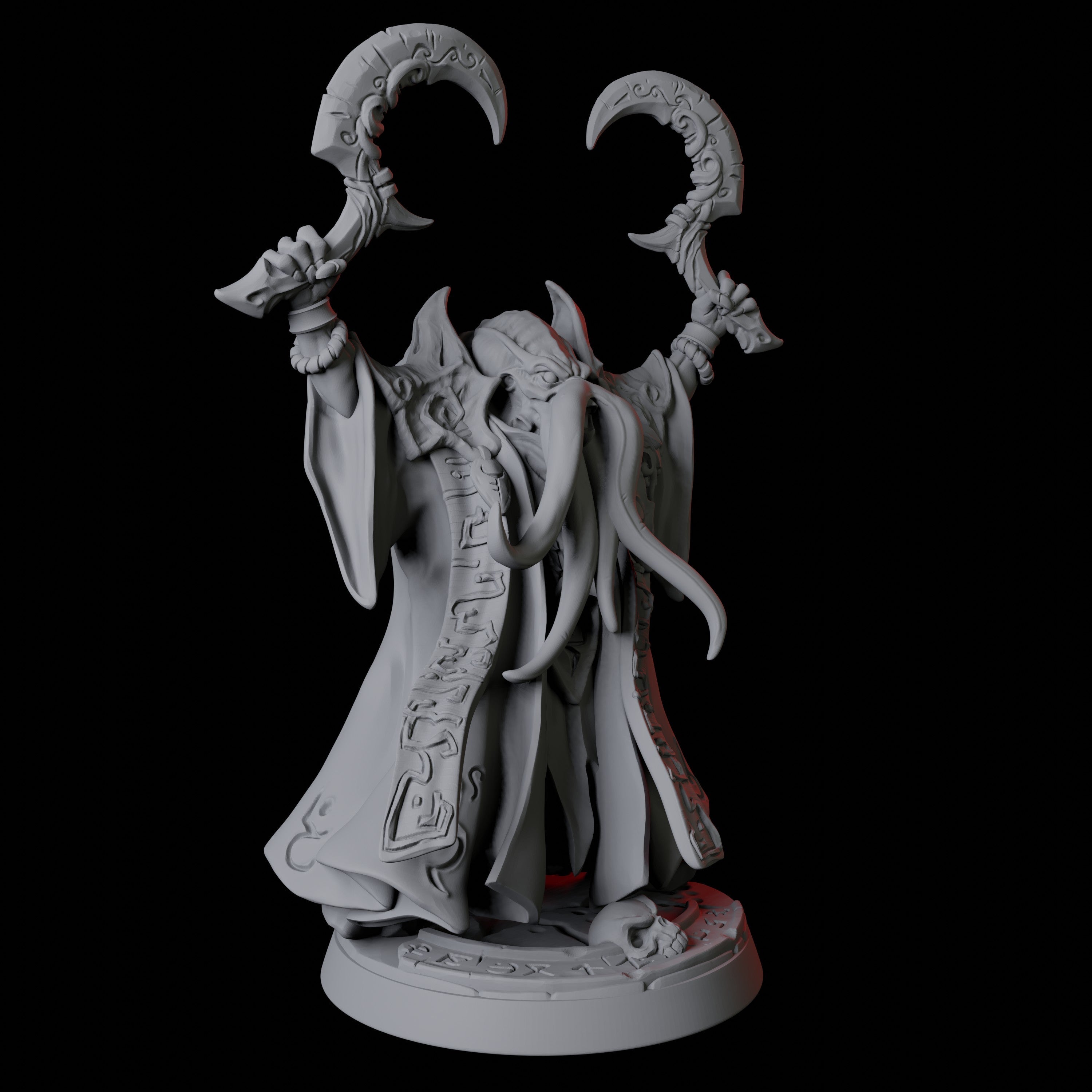 Six Ilithid Elder Miniatures for Dungeons and Dragons - Myth Forged