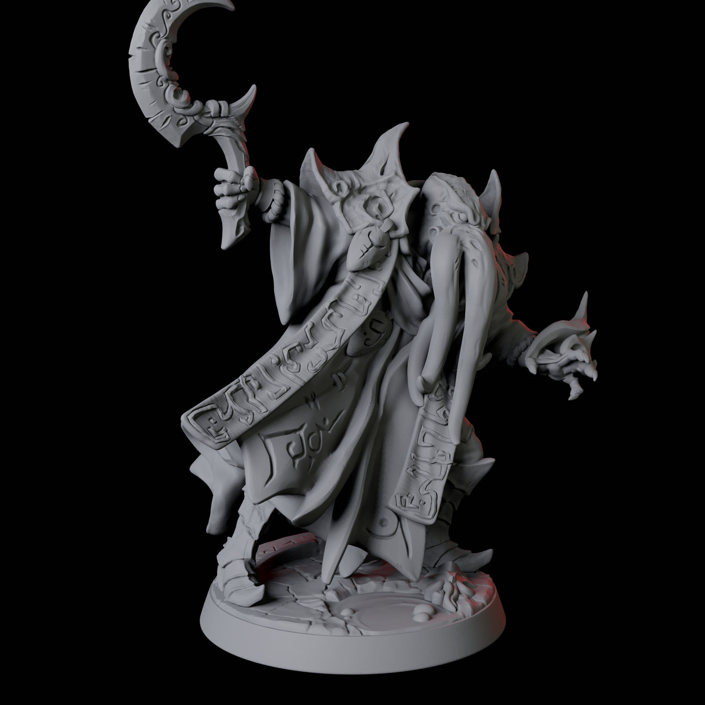 Six Ilithid Elders Miniature for Dungeons and Dragons, Pathfinder or other TTRPGs
