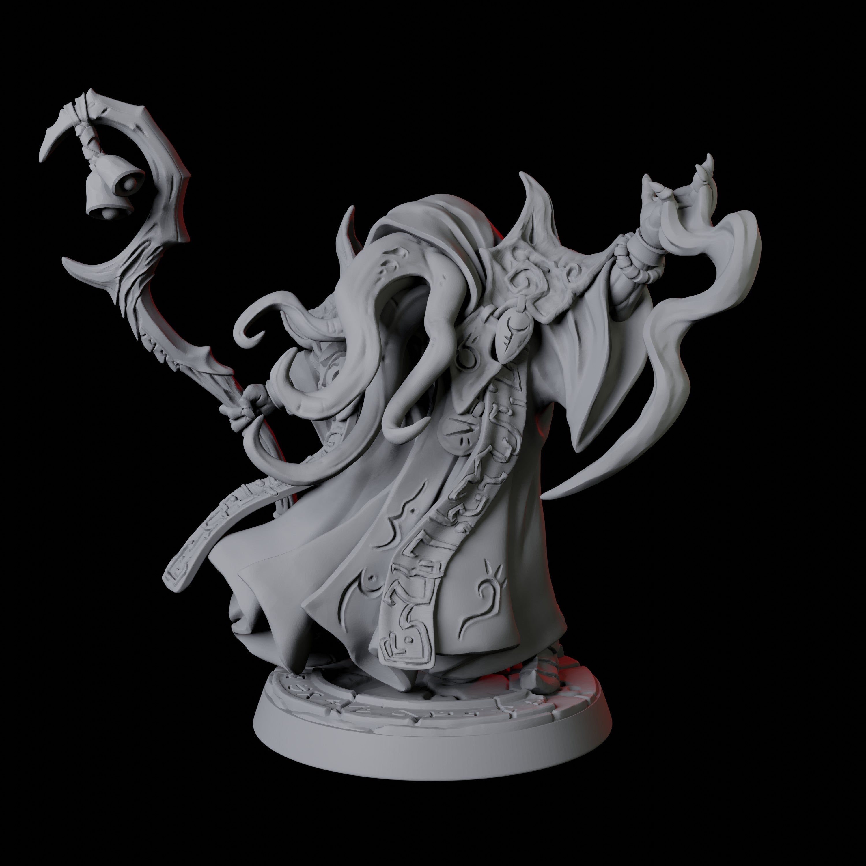 Six Ilithid Elder Miniatures for Dungeons and Dragons - Myth Forged