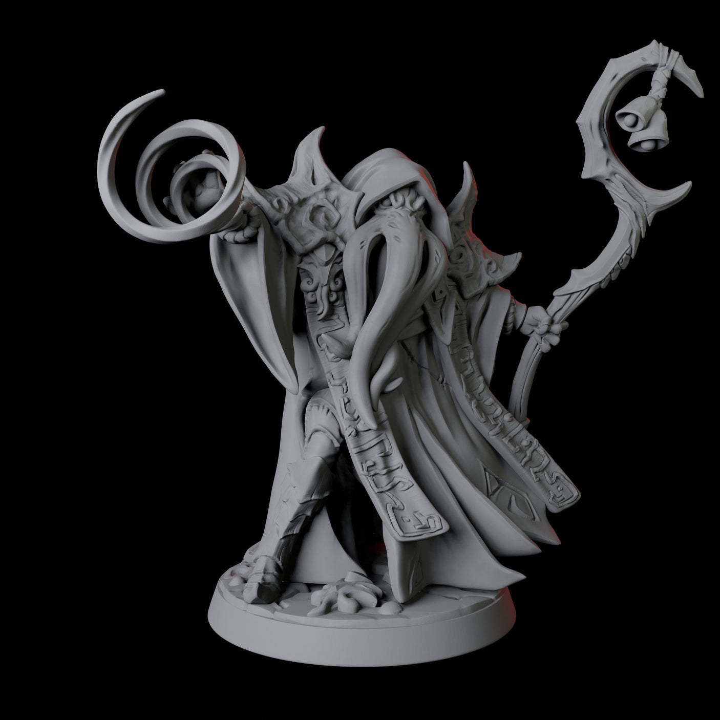 Six Ilithid Elders Miniature for Dungeons and Dragons, Pathfinder or other TTRPGs