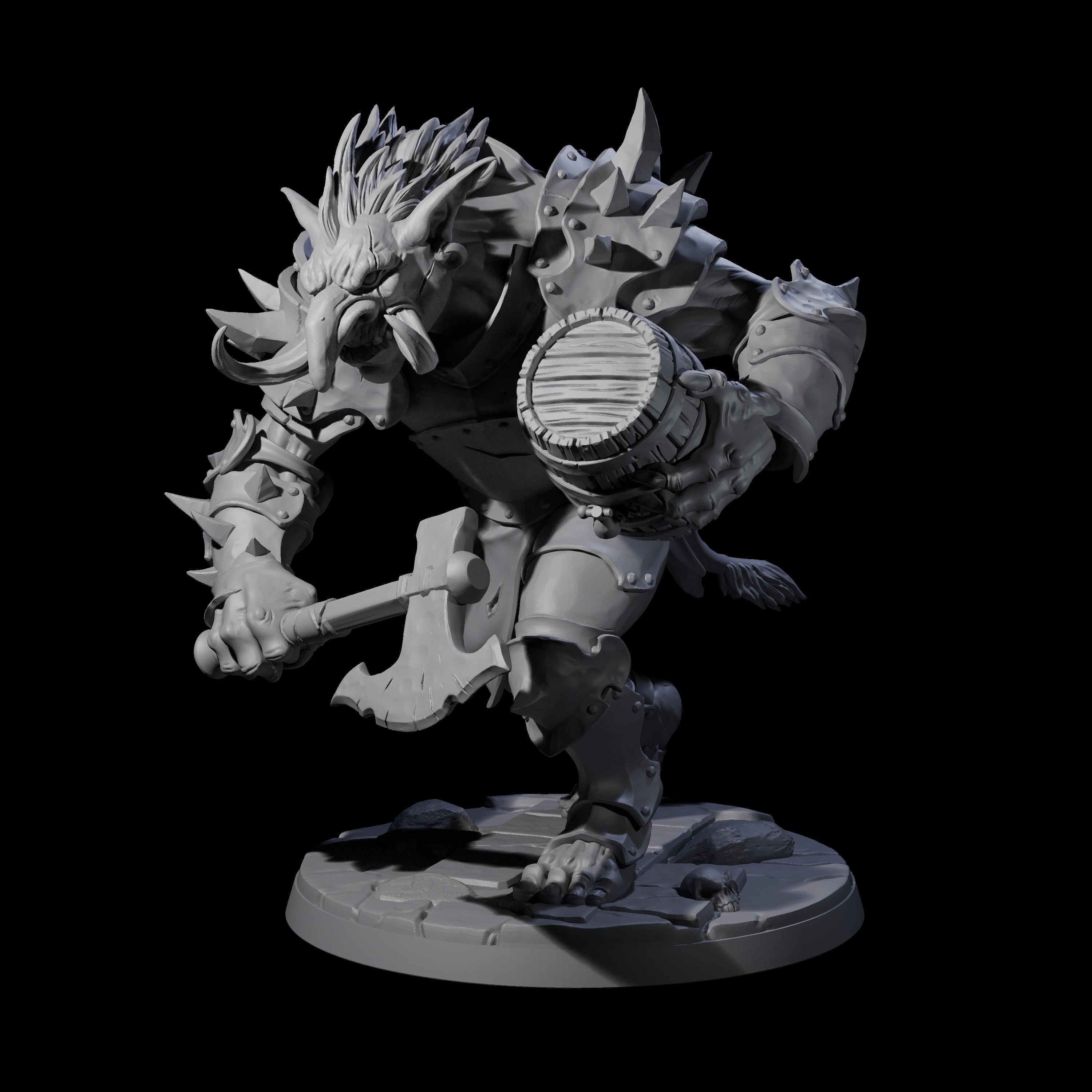 Six Ironkeep Trolls Miniature for Dungeons and Dragons, Pathfinder or other TTRPGs