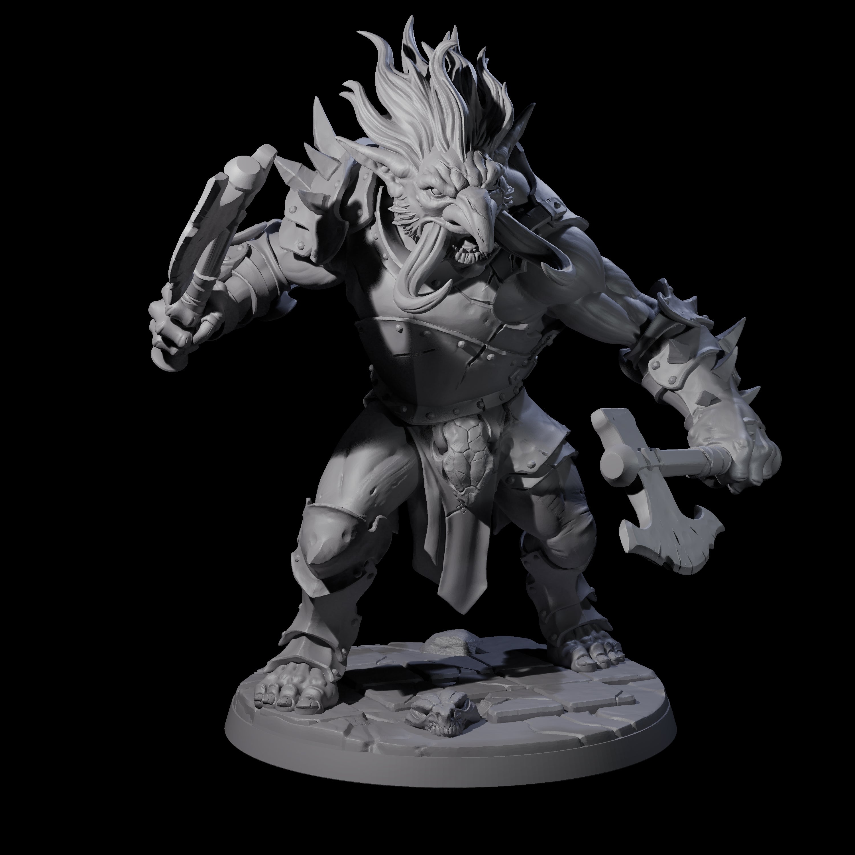 Six Ironkeep Trolls Miniature for Dungeons and Dragons, Pathfinder or other TTRPGs