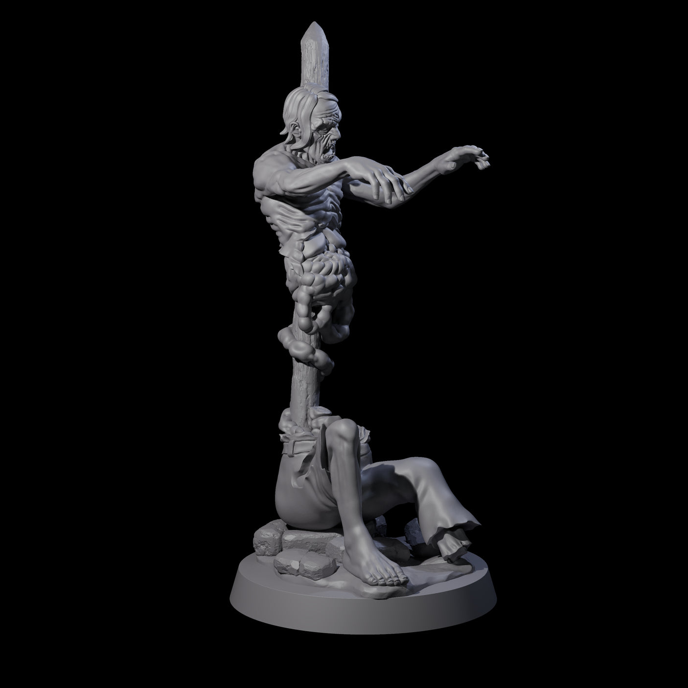 Six Lurching Zombies Miniature for Dungeons and Dragons, Pathfinder or other TTRPGs