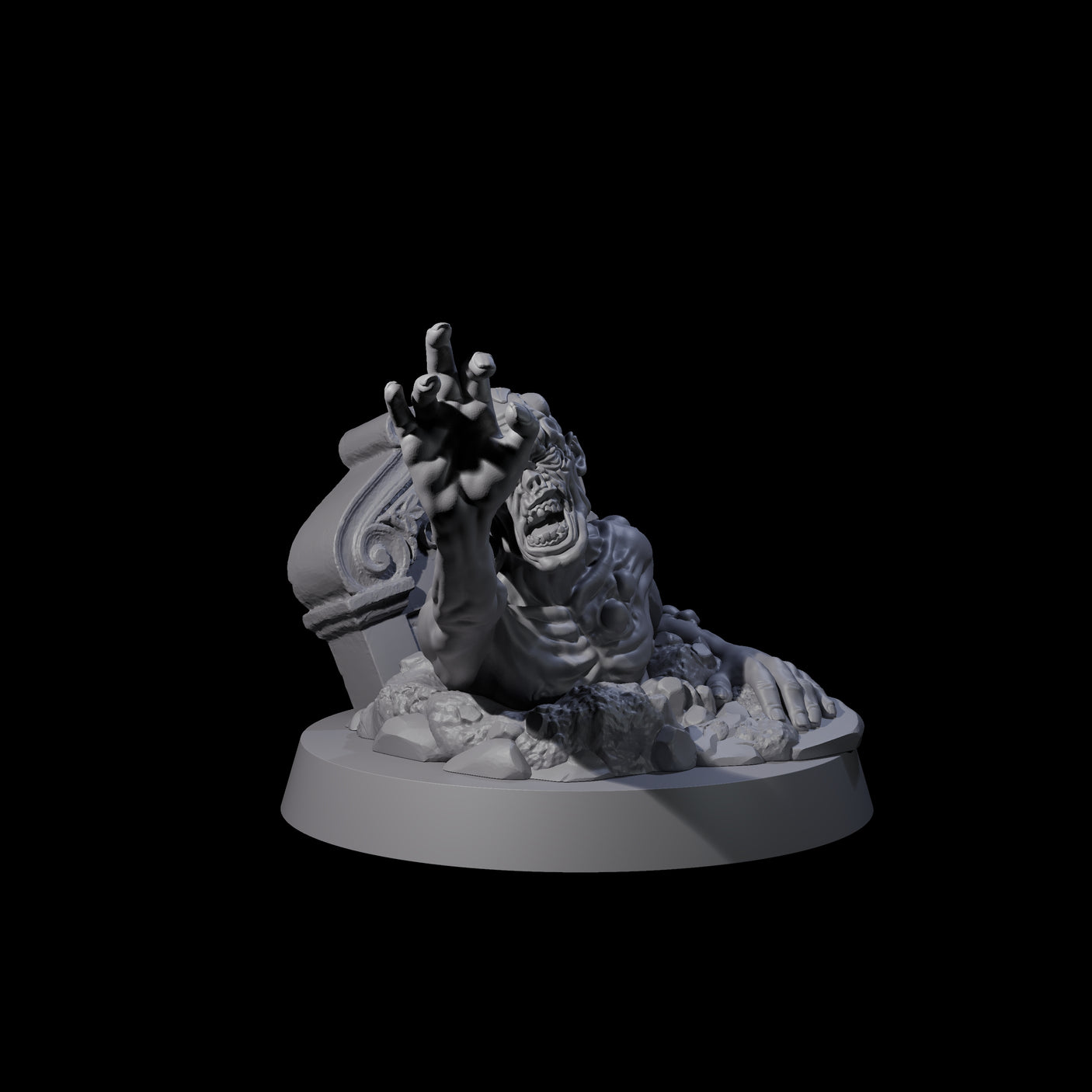Six Lurching Zombies Miniature for Dungeons and Dragons, Pathfinder or other TTRPGs