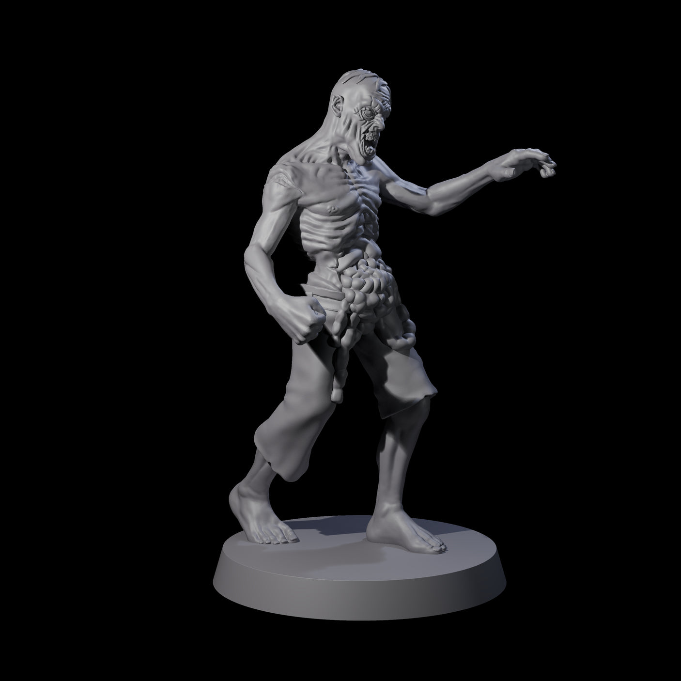 Six Lurching Zombies Miniature for Dungeons and Dragons, Pathfinder or other TTRPGs