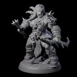 Six Marauding Orc Raiders Miniature for Dungeons and Dragons, Pathfinder or other TTRPGs