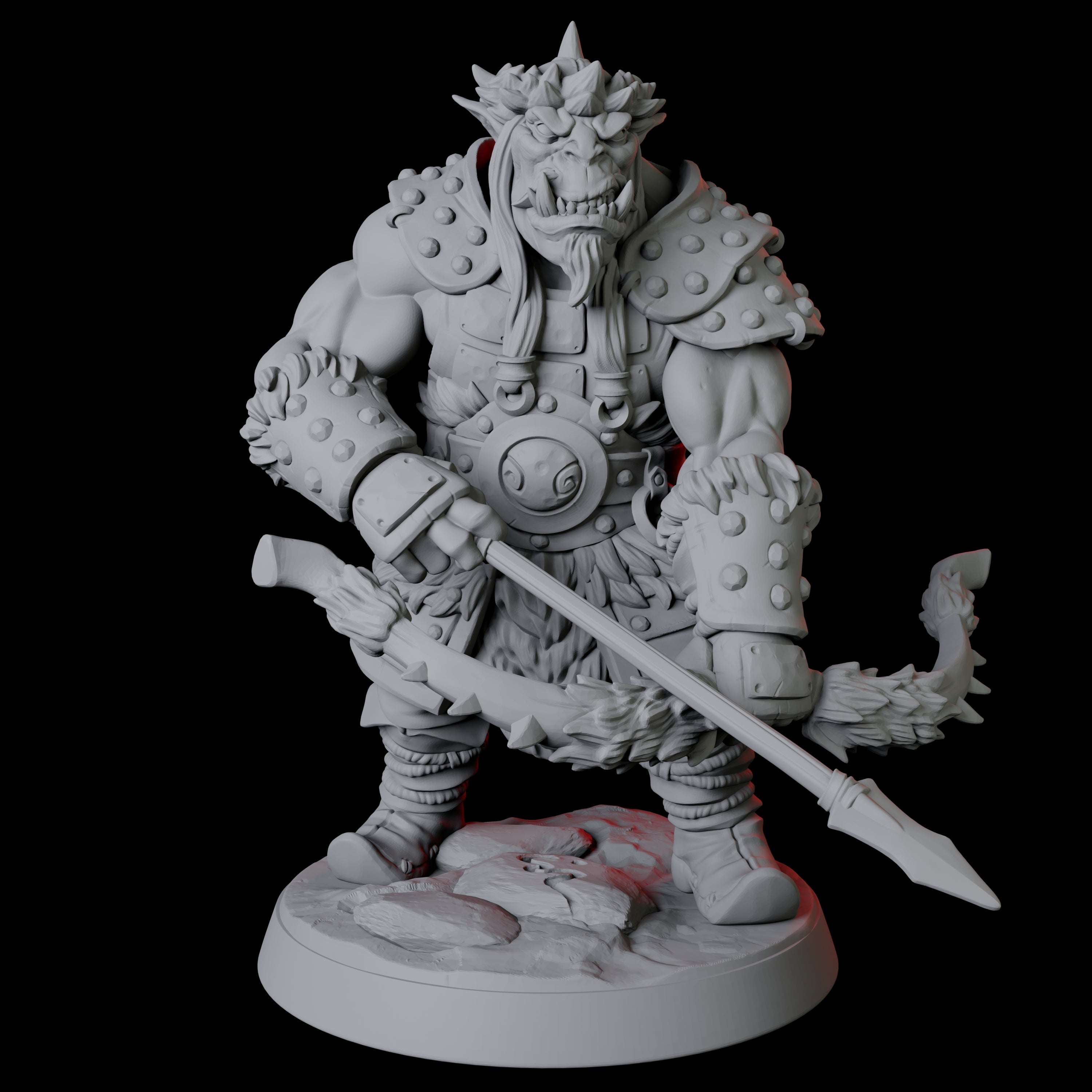 Six Mountain Orc Warriors Miniature for Dungeons and Dragons, Pathfinder or other TTRPGs