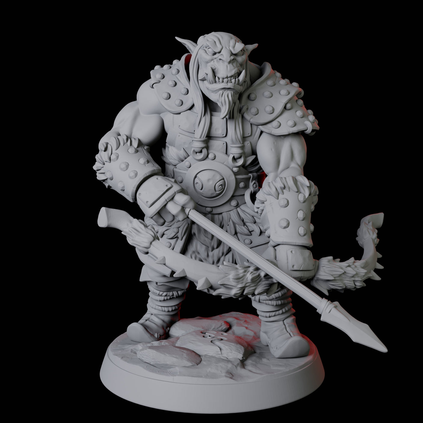 Six Mountain Orc Warriors Miniature for Dungeons and Dragons, Pathfinder or other TTRPGs