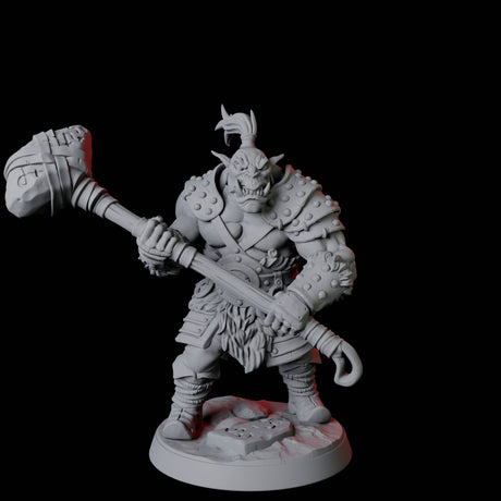 Six Mountain Orc Warriors Miniature for Dungeons and Dragons, Pathfinder or other TTRPGs