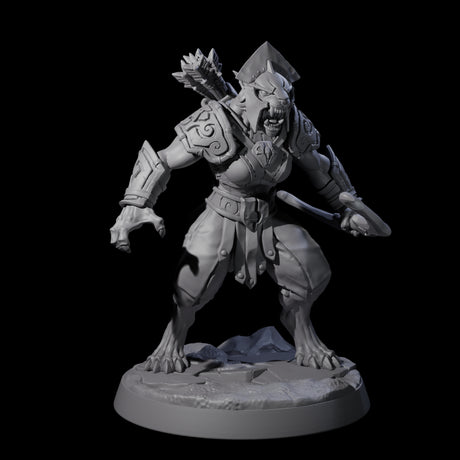 Six Muscular Leonin Warriors Miniature for Dungeons and Dragons, Pathfinder or other TTRPGs