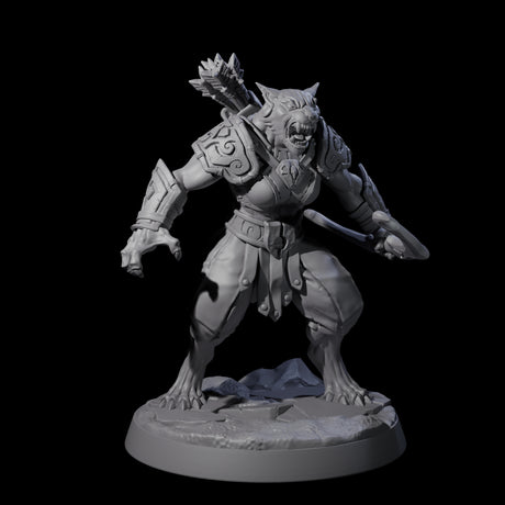 Six Muscular Leonin Warriors Miniature for Dungeons and Dragons, Pathfinder or other TTRPGs