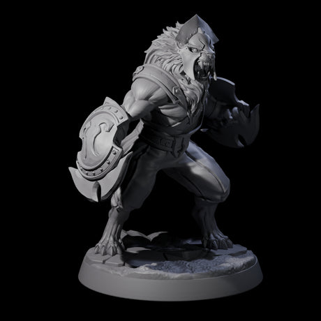 Six Muscular Leonin Warriors Miniature for Dungeons and Dragons, Pathfinder or other TTRPGs