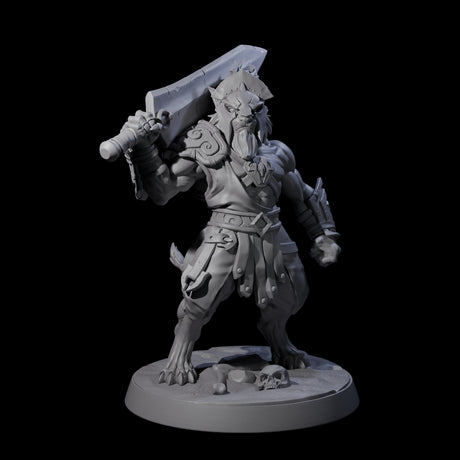 Six Muscular Leonin Warriors Miniature for Dungeons and Dragons, Pathfinder or other TTRPGs