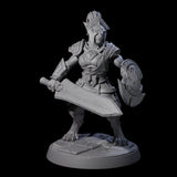 Six Muscular Leonin Warriors Miniature for Dungeons and Dragons, Pathfinder or other TTRPGs