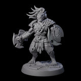 Six Muscular Leonin Warriors Miniature for Dungeons and Dragons, Pathfinder or other TTRPGs