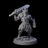 Six Muscular Leonin Warriors Miniature for Dungeons and Dragons, Pathfinder or other TTRPGs