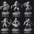 Six Muscular Leonin Warriors Miniature for Dungeons and Dragons, Pathfinder or other TTRPGs