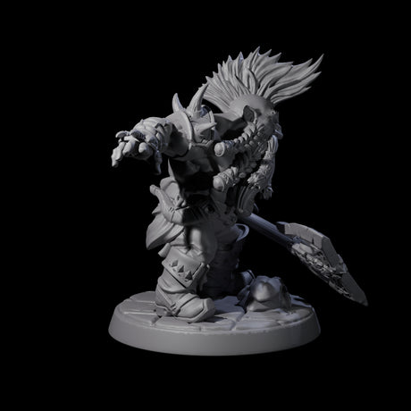 Six Raging Berserker Dwarves Miniature for Dungeons and Dragons, Pathfinder or other TTRPGs