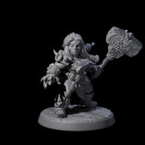 Six Raging Berserker Dwarves Miniature for Dungeons and Dragons, Pathfinder or other TTRPGs