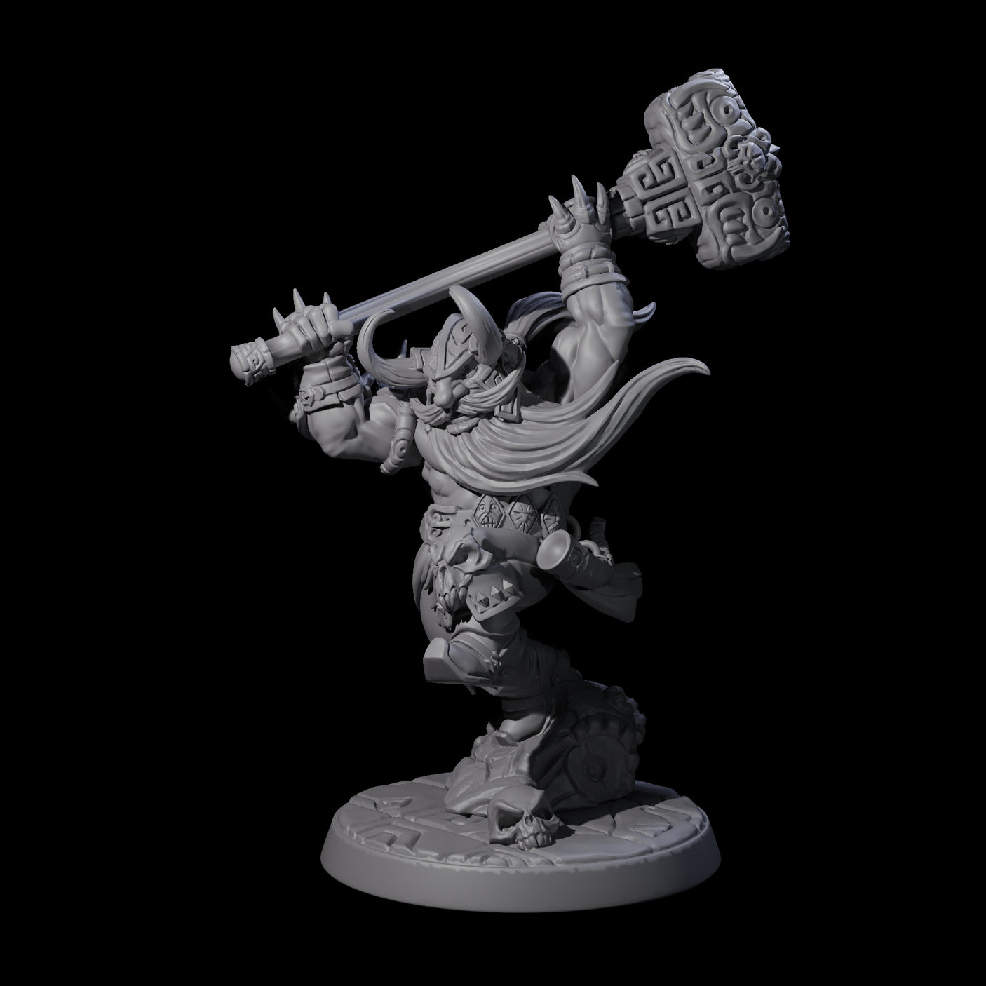 Six Raging Berserker Dwarves Miniature for Dungeons and Dragons, Pathfinder or other TTRPGs