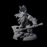 Six Raging Berserker Dwarves Miniature for Dungeons and Dragons, Pathfinder or other TTRPGs