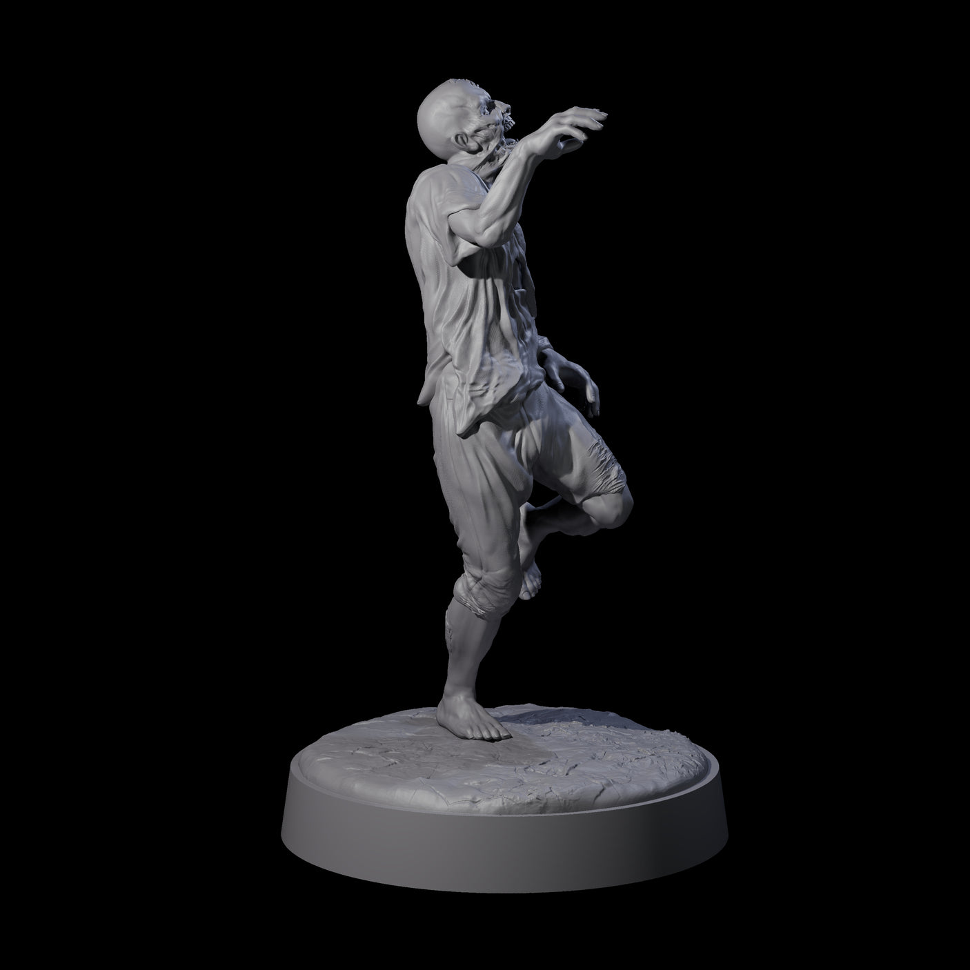 Six Restless Zombies Miniature for Dungeons and Dragons, Pathfinder or other TTRPGs