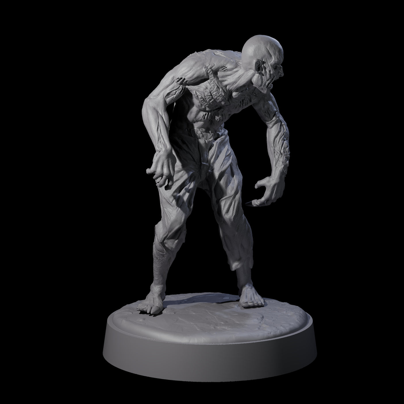 Six Restless Zombies Miniature for Dungeons and Dragons, Pathfinder or other TTRPGs