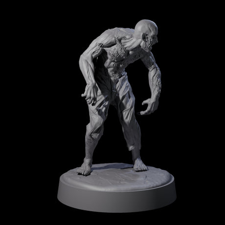 Six Restless Zombies Miniature for Dungeons and Dragons, Pathfinder or other TTRPGs