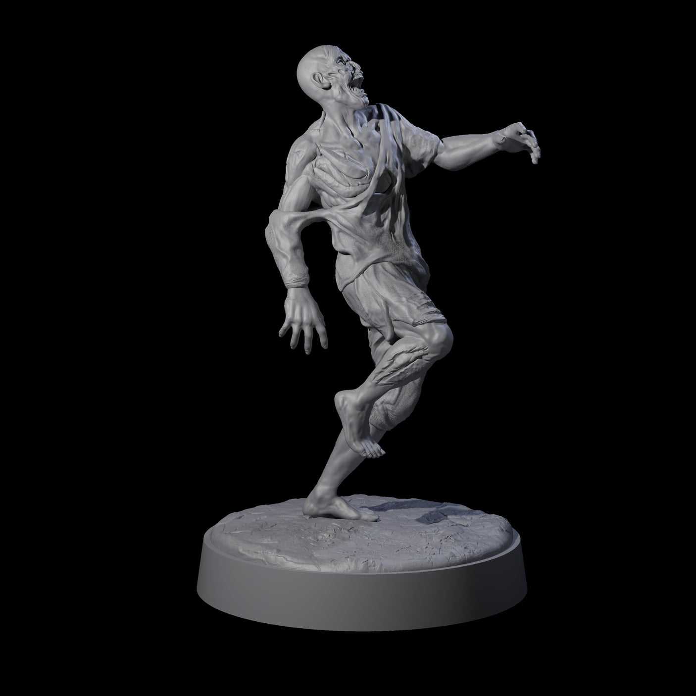 Six Restless Zombies Miniature for Dungeons and Dragons, Pathfinder or other TTRPGs